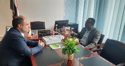 Mr. Ali Akbar Rezaei Ambassador I.I of Iran to Ethiopia met with the D.G Uromia