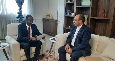 Mr. Ali Akbar Rezaei Ambassador of the I.R. of Iran to Ethiopia met with Ethoipias Industry Minister